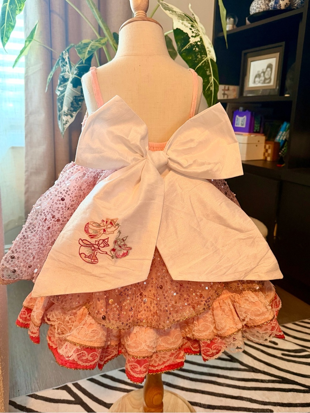 Pink Sequin Princess Aurora Dress - Picture 2 of 2